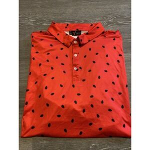 YATTA GOLF MEN'S‎ STANDOUT PERFORMANCE GOLF POLO "SUMMER WATERMELON" SIZE 3XL